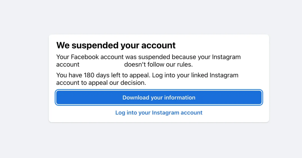 instagram account ban
